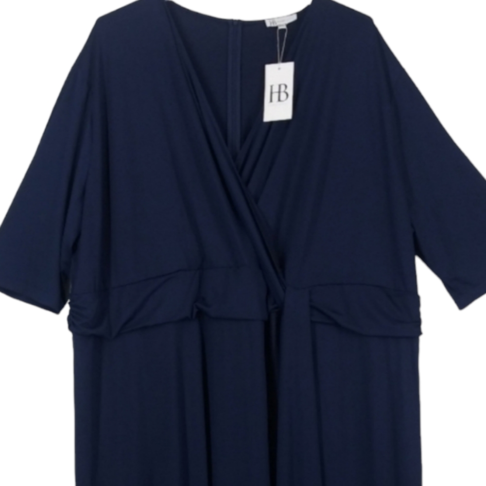 NWT Hazel Blues Women's Size 6XL/Petite Navy Dress